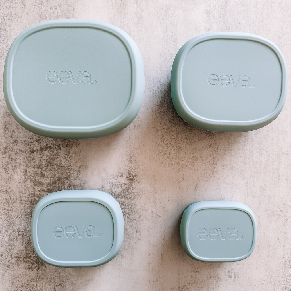 The Pebble Pair – Silicone Food Storage Containers with Lids, Set of 2