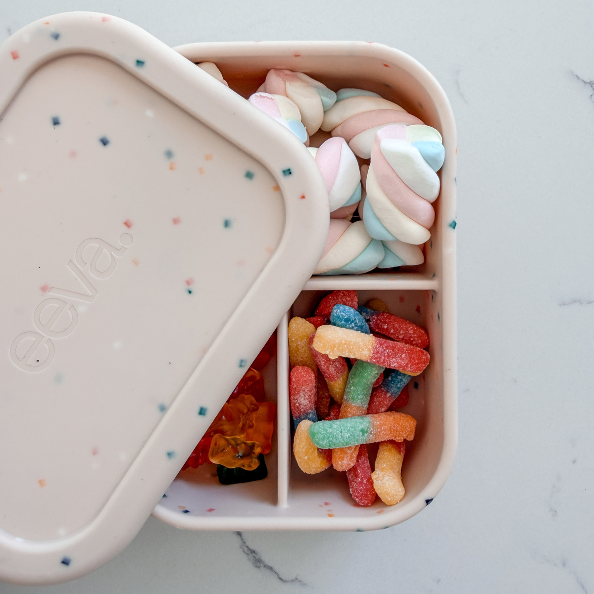 The Trio Bento – Silicone Bento Lunch Box with 3 Compartments